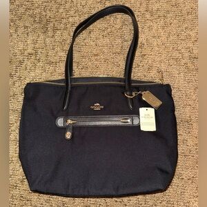 Black Coach Nylon Tote Bag